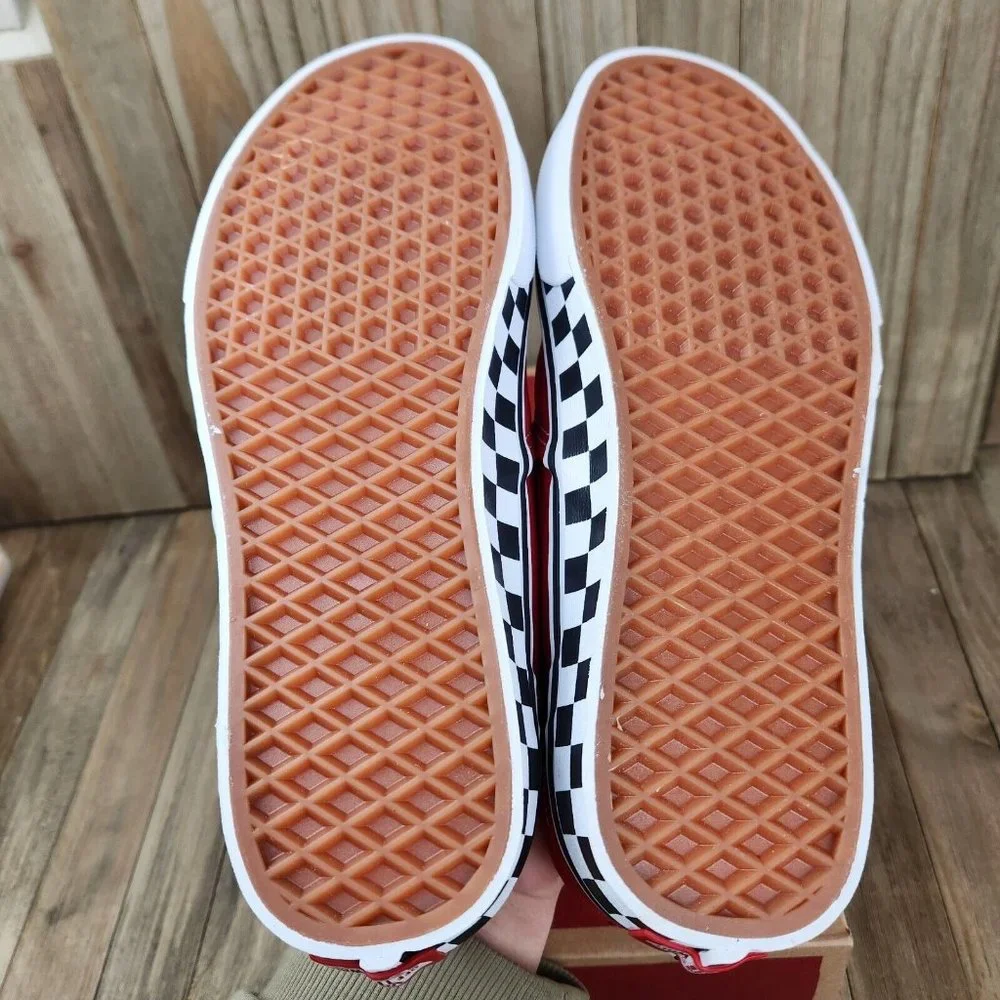 Van Racer Chaise Vans | Shoes | Mens Vans Asher Checkered Sidewall Racing Slip On ...